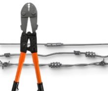 Nicopress hand tool 64-2345 for crimping fence sleeves